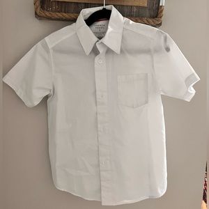 White dressy shirt by French Toast, boys size 5, in pristine condition